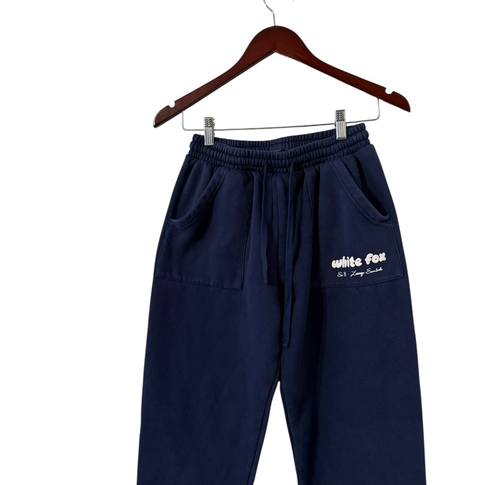 WHITE FOX BOUTIQUE Era 8 Graphic Navy Fleece Joggers Sweatpants - Picture 3 of 7